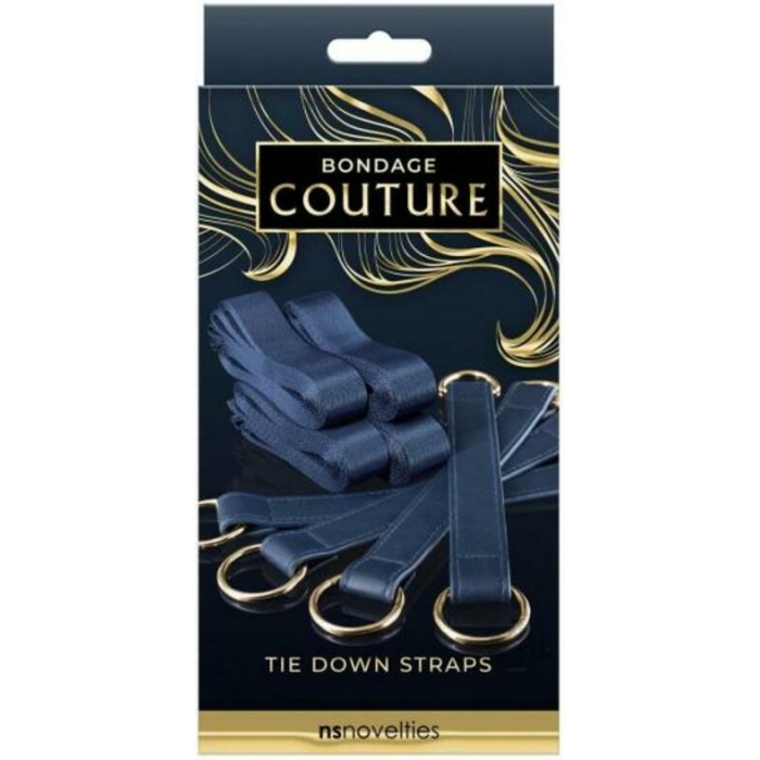 Bondage Couture Tie Down Straps - Blue - Image 1