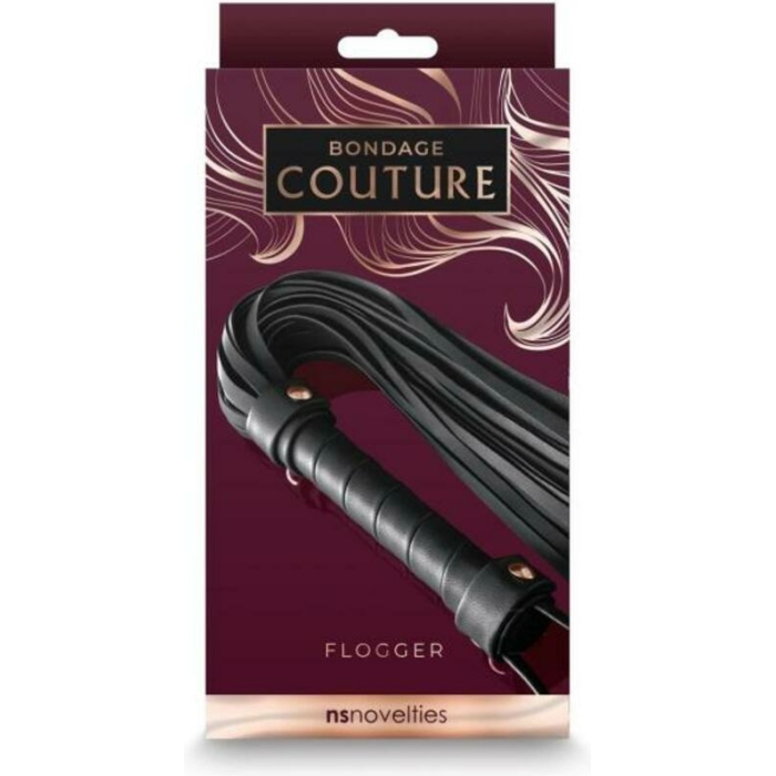 Bondage Couture Flogger Black - Image 1