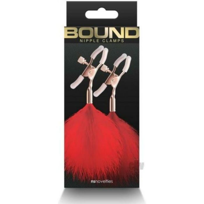 Bound Nipple Clamps F1 Red - Image 1