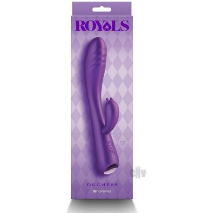 Royals Duchess Rabbit Vibrator Metallic Purple - Image 1