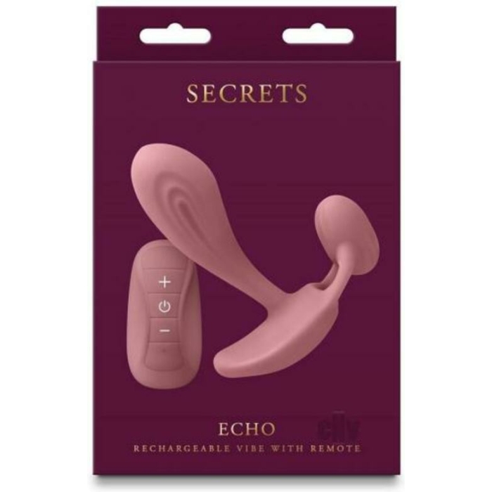 Secrets Echo Insertable Vibe With Remote Dusty Rose - Image 1