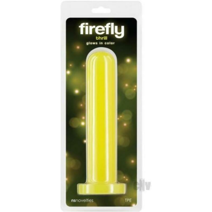 Firefly Thrill Large Glow-in-the-dark Dildo Yellow - Image 1