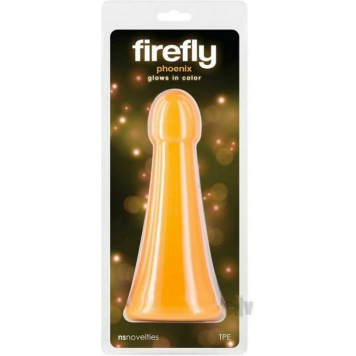 Firefly Phoenix Glow-in-the-dark Dildo Orange - Image 1