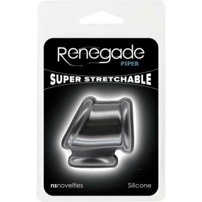 Renegade Piper Cock And Balls Ring Black - Image 1