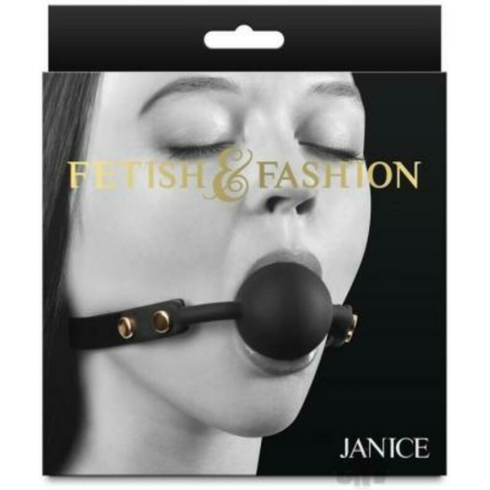 Fetish & Fashion Janice Ball Gag Black - Image 1