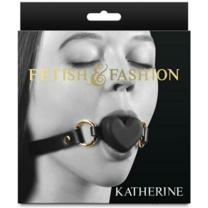 Fetish & Fashion Katherine Heart Gag Black - Image 1