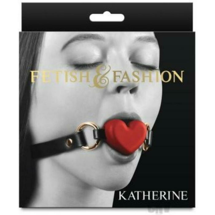 Fetish & Fashion Katherine Heart Gag Red - Image 1