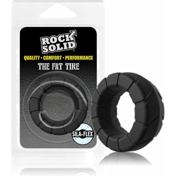 Rock Solid Fat Tire Ring - Black - Image 1