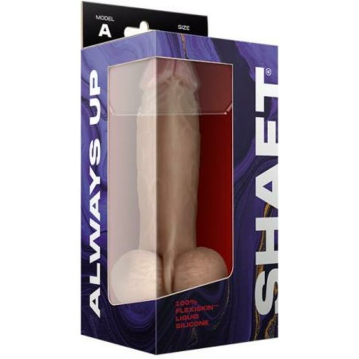 Shaft Model A Liquid Silicone Dong With Balls 8.5 In. Pine - Image 3
