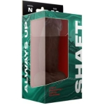 Shaft Model N Liquid Silicone Dong With Balls 7.5 In. Mahogany - Image 3