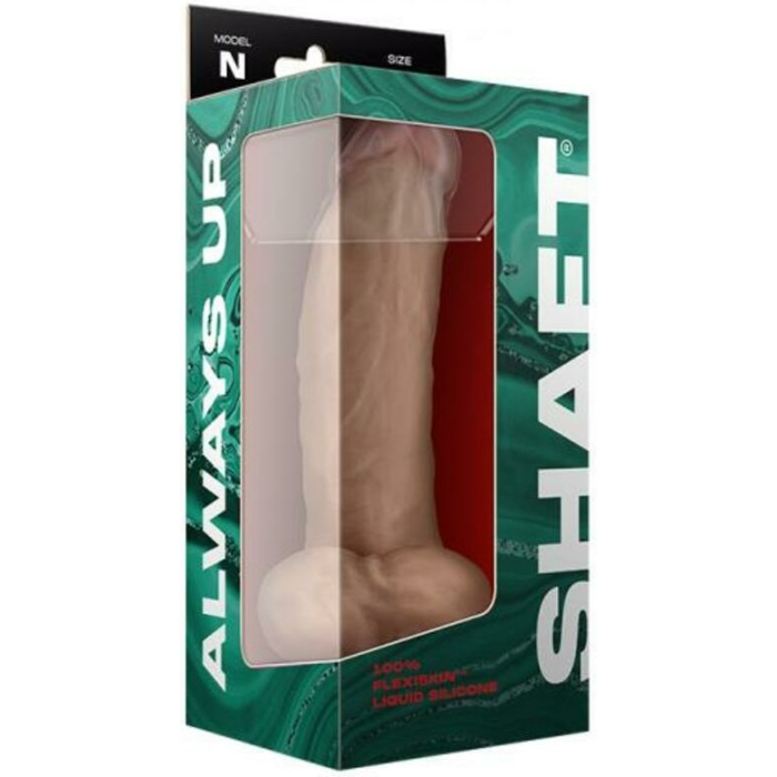 Shaft Model N Liquid Silicone Dong With Balls 9.5 In. Pine - Image 3