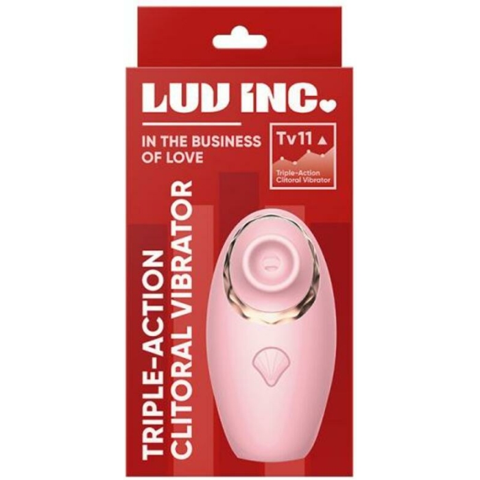 Luv Inc Tv11 Triple-action Clitoral Vibrator Pink - Image 1