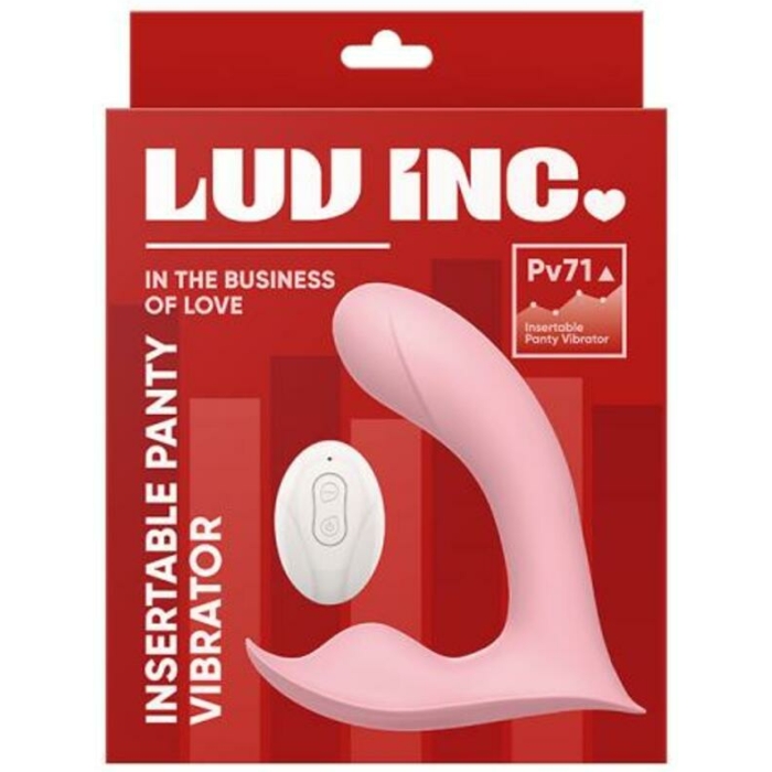 Luv Inc Pv71 Insertable Panty Vibrator Pink - Image 1