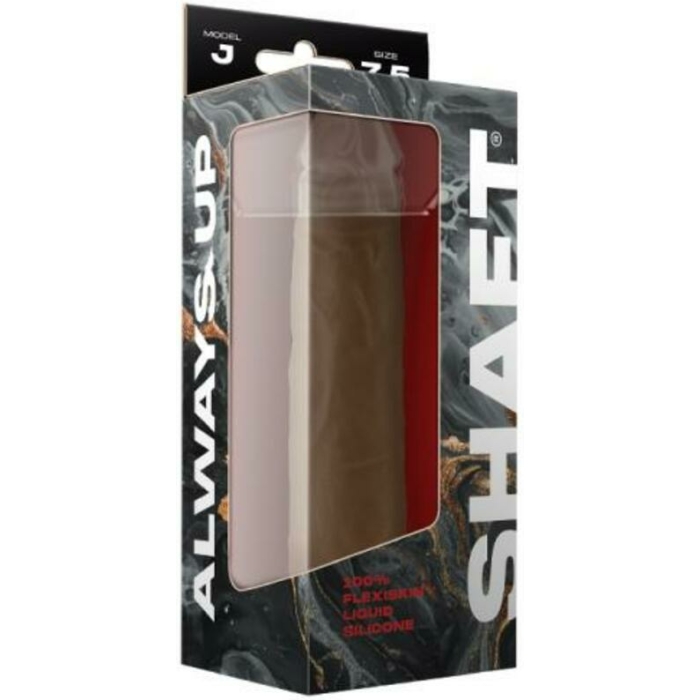 Shaft Model J Liquid Silicone Dong 7.5 In. Oak - Image 1