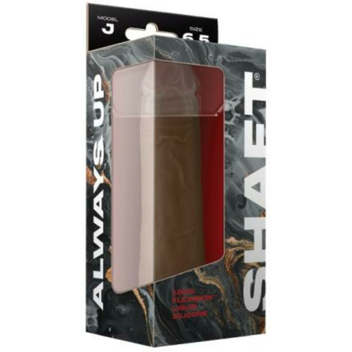 Shaft Model J Liquid Silicone Dong 6.5 In. Oak - Image 1