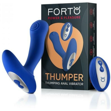 Forto Thumping Anal Vibrator Blue