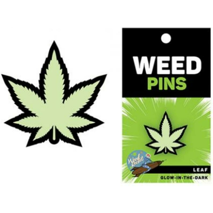 Weed Pin Leaf Glow-in-the-Dark - Image 1
