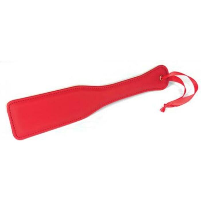 Spartacus Pu Paddle W/reverse Plush - Red - Image 1