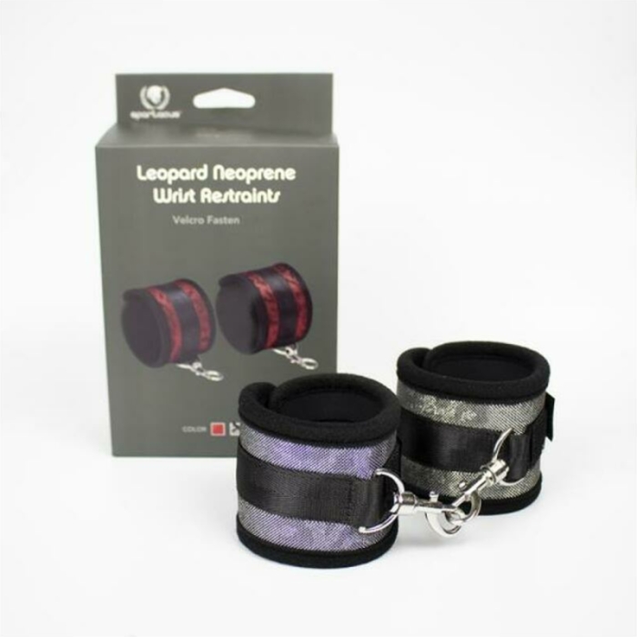 Spartacus Wrist Restraints Neoprene Silver - Image 1
