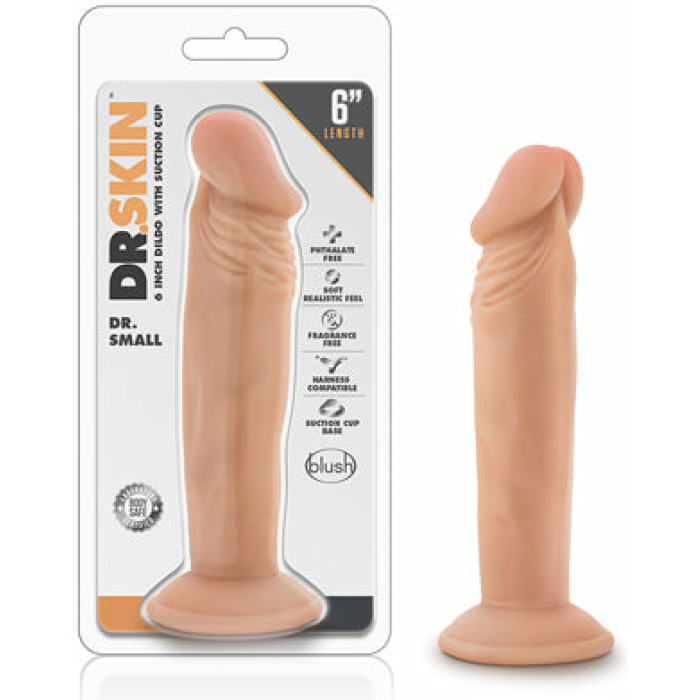 Dr Skin Dr Small 6 Dildo Vanilla - Image 1