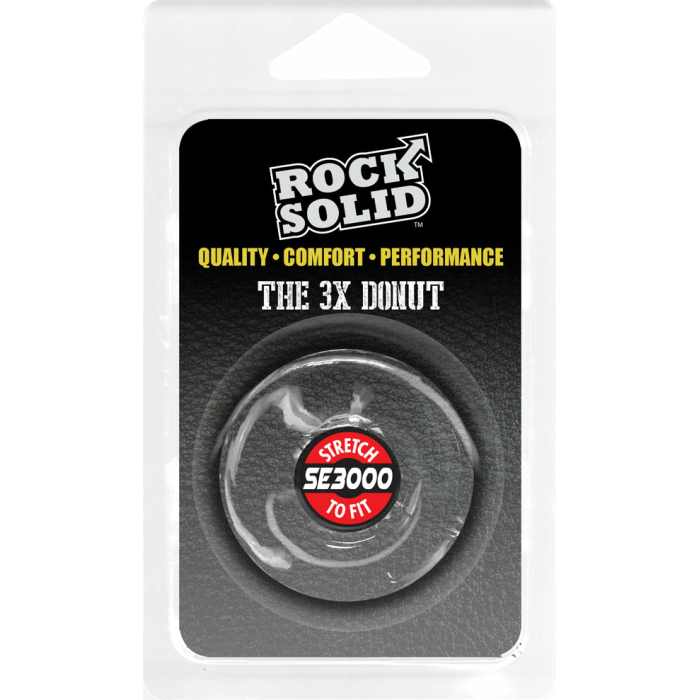 Rock Solid 3 Clear Donut Ring - Image 1