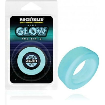 Rock Solid Sila-flex Glow-in-the-dark Big O C-ring Blue