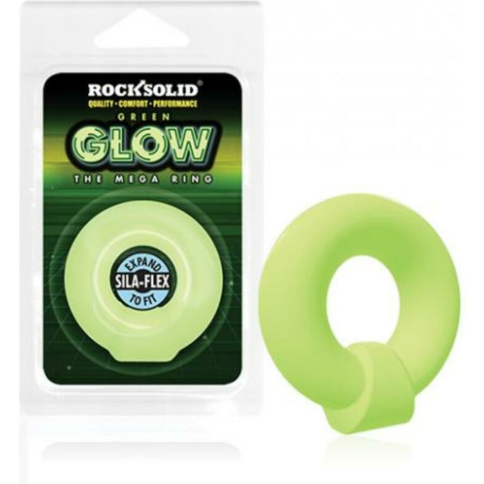 Rock Solid Sila-flex Glow-in-the-dark Mega Ring Green - Image 1