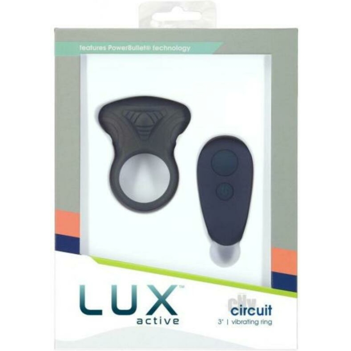 Lux Active Circuit 3 In. Vibrating Ring Silicone Black - Image 1