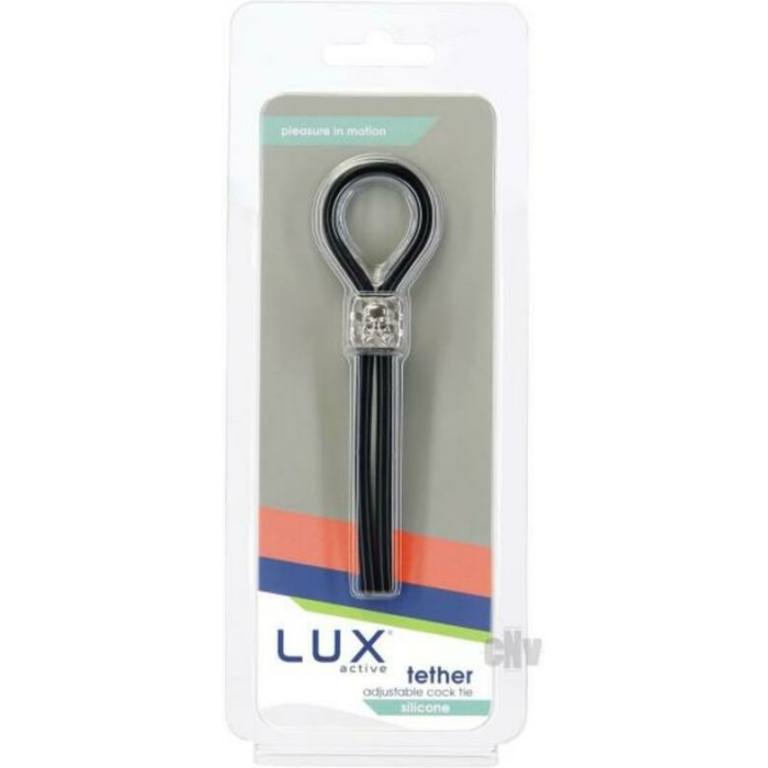 Lux Active Tether Adjustable Cock Tie Silicone Black - Image 1