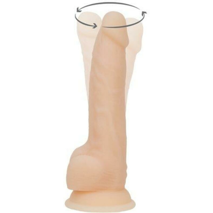 Naked Addiction Rotating & Vibrating Dong 8" Vanilla - Image 1