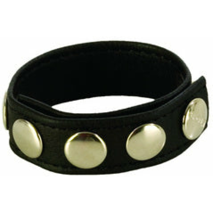 Colt Leather Cock Ball Strap 5 Snap Fastener Black - Image 3