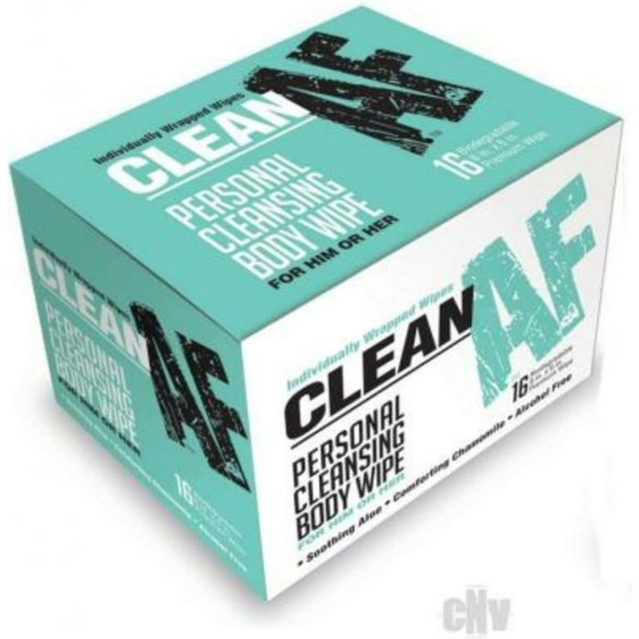 Clean Af Wipes Box Of 16 - Image 1