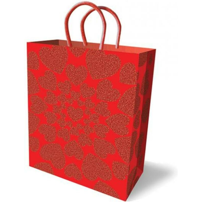 Glitter Hearts Gift Bag - Image 1