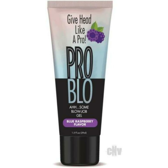 Problo Oral Pleasure Gel Blu Rasp 1.5oz - Image 1