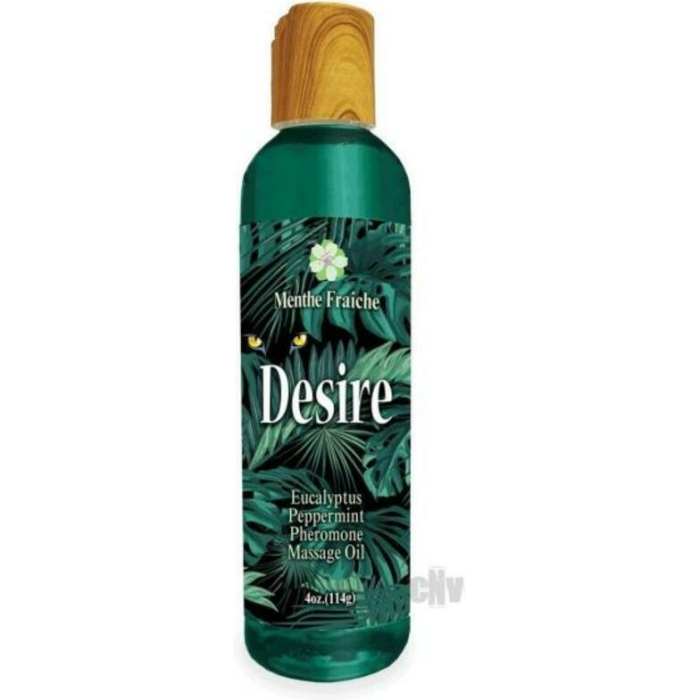 Desire Pheromone Massage Oil Eucalyptus/peppermint 4 Oz. - Image 1