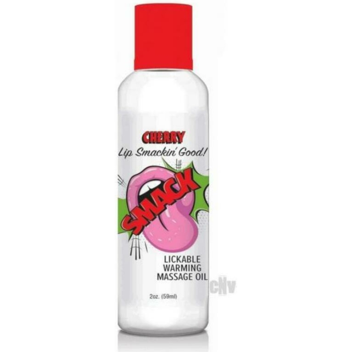 Smack Massage Oil Cherry 2oz - Image 1