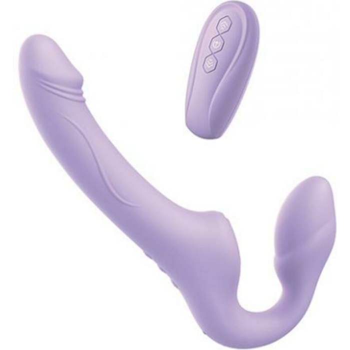 Nobu Adel Strapless Strap On W/wireless Remote - Lilac - Image 1