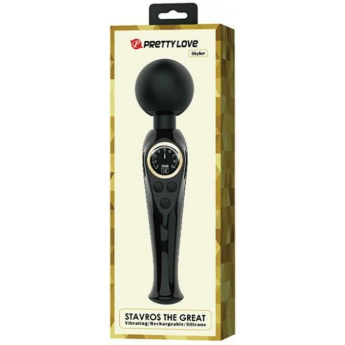 Pretty Love Skylar Led Digital Display Wand - Black - Image 1