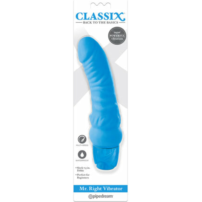 Classix Mr Right Vibrator - Blue - Image 1