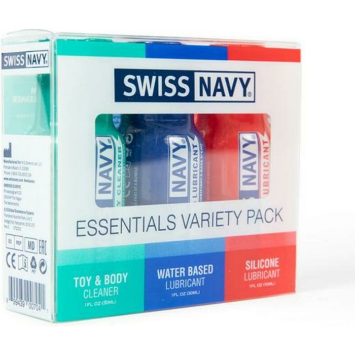 Swiss Navy Essentials Variety Pack 1 Oz. - Image 1
