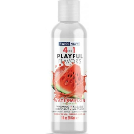 Swiss Navy 4 In 1 Playful Flavors Watermelon - 1 Oz