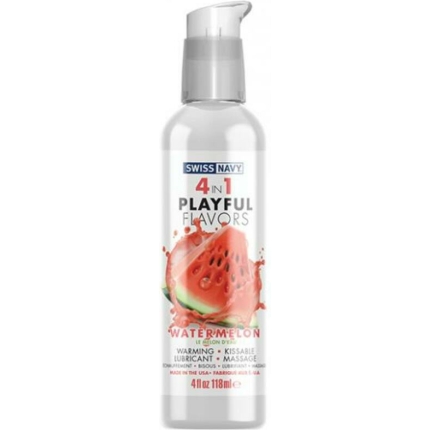 Swiss Navy 4 In 1 Playful Flavors Watermelon 4oz
