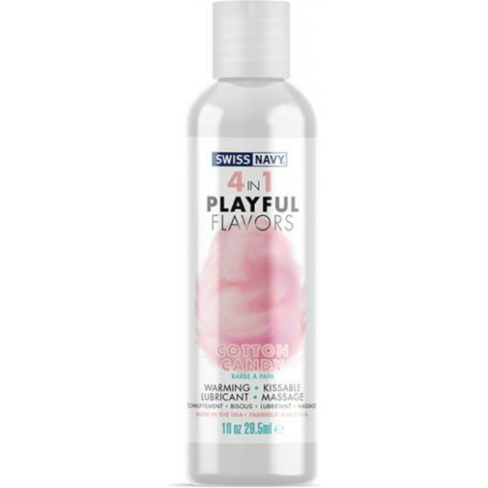 Swiss Navy 4 In 1 Playful Flavors Cotton Candy 1oz - Image 1