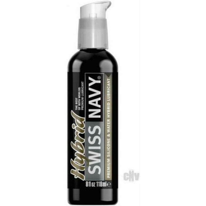 Swiss Navy Premium Hybrid Lubricant - 8 Oz Bottle - Image 1