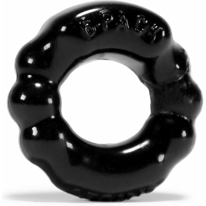 Oxballs Atomic Jock 6-Pack Shaped Cocking - Black - Image 1