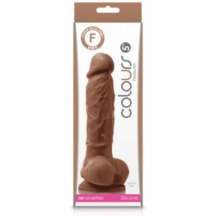 Colours Pleasures 5 Dildo - Brown - Image 1
