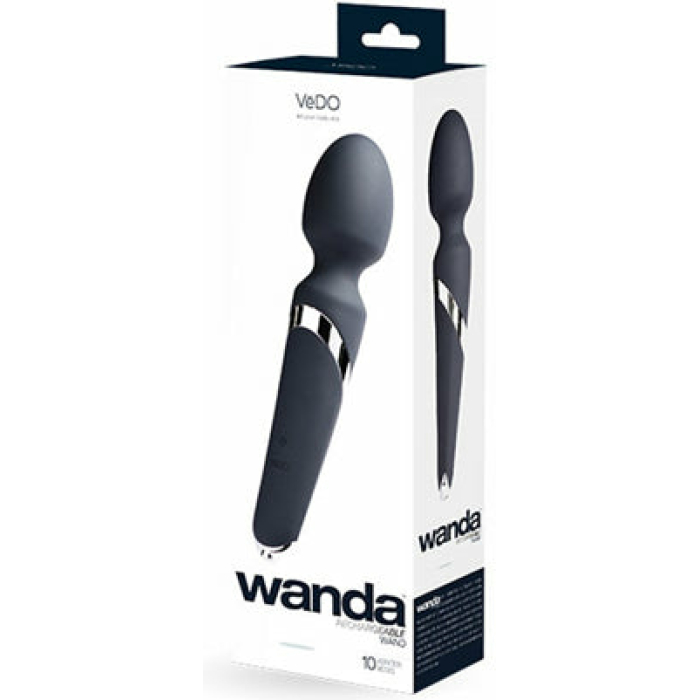 VeDO Wanda Rechargeable Wand - Just Black - Image 1