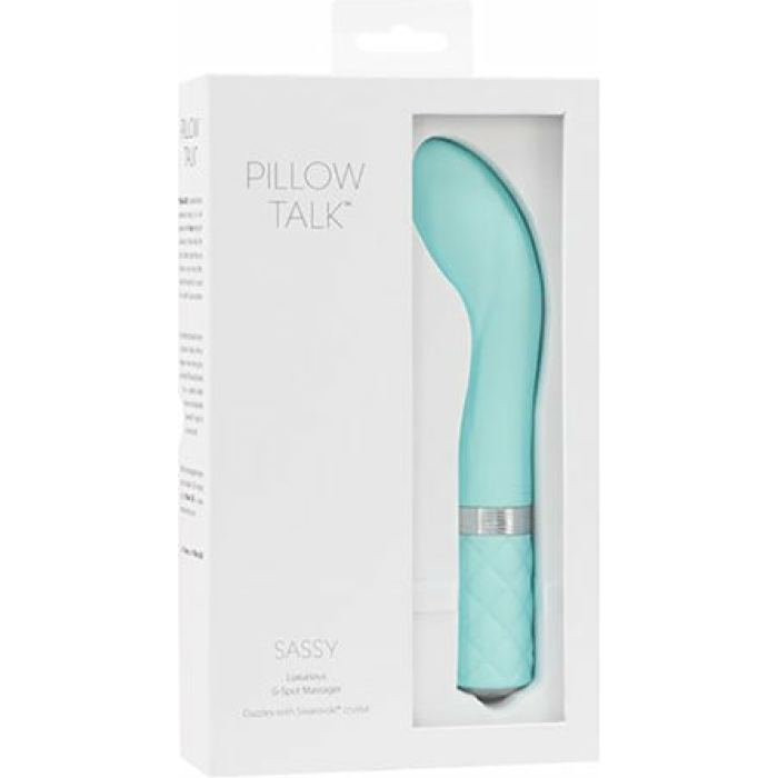 Pillow Talk Sassy Gspot Massager Teal - Image 1