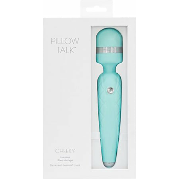 Pillow Talk Cheeky Massager Wand Teal - Image 1