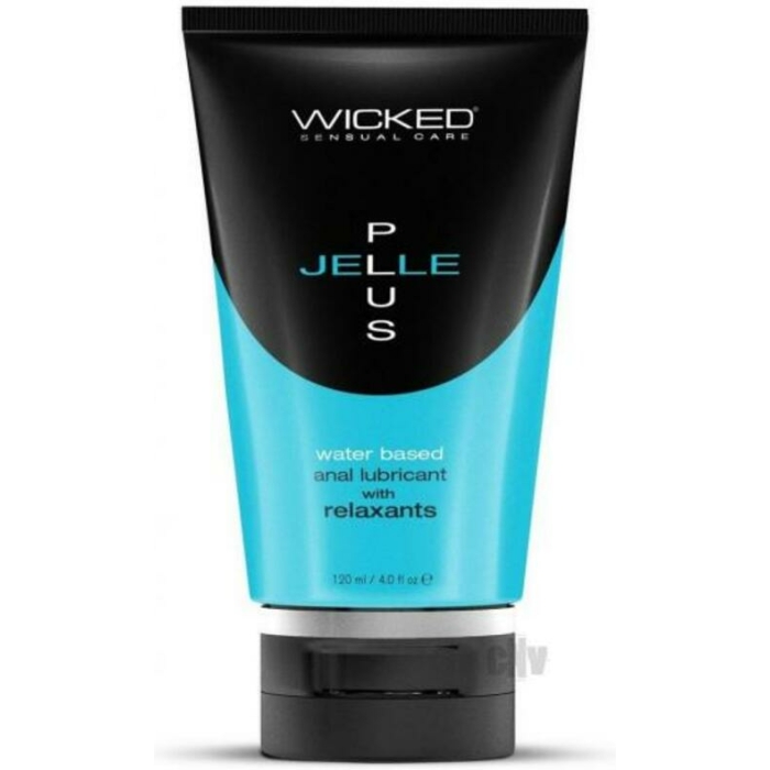 Wicked Jelle Plus Anal Lubricant With Relaxants 4oz - Image 1